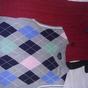 Lot two boys sweater vests size 10-12